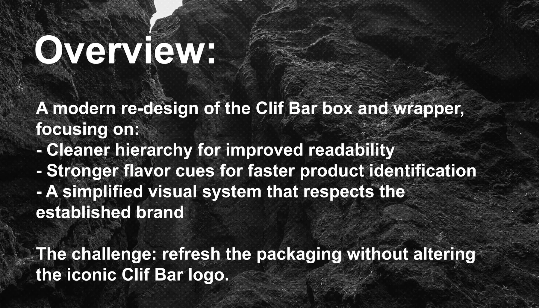 Clif Bar Packaging Re-design, image 1